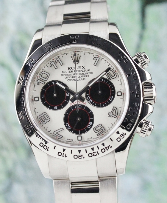 (image for) A ROLEX 18K WHITE GOLD DAYTONA COSMOGRAPH / 116509